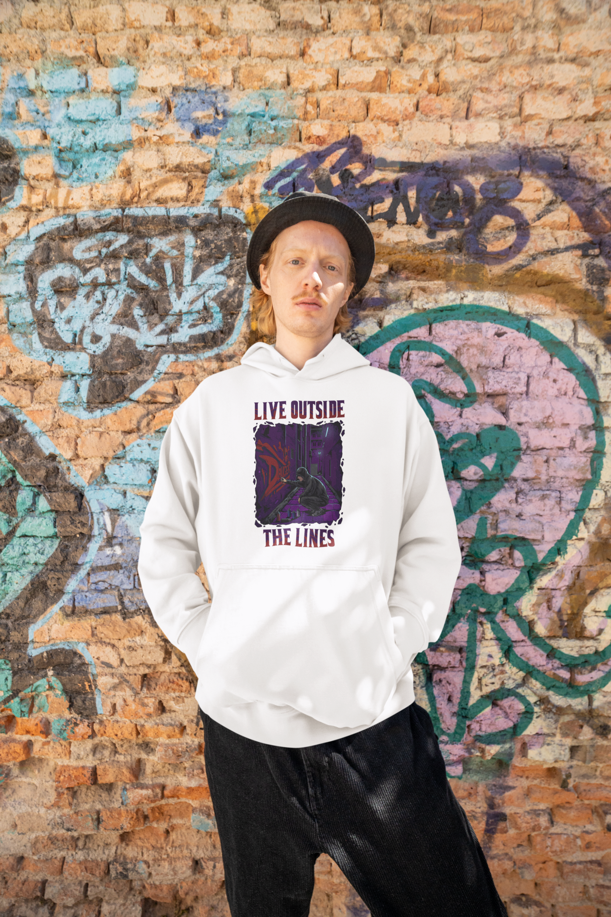 Vandal in the Night Hooded Sweatshirt