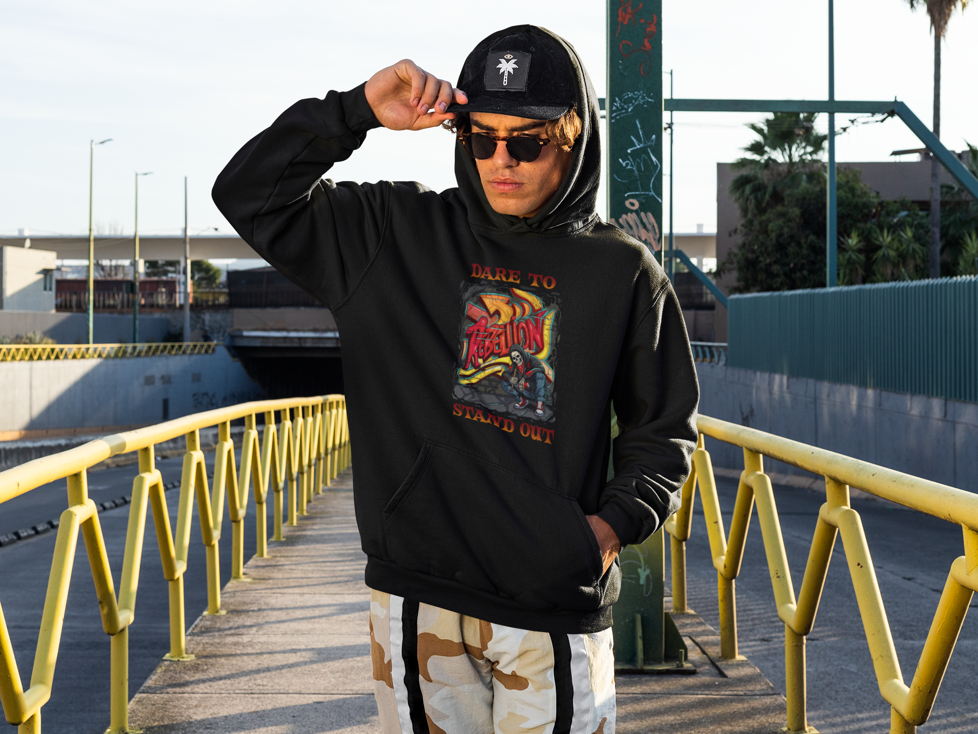 Graffiti Guardian Hooded Sweatshirt