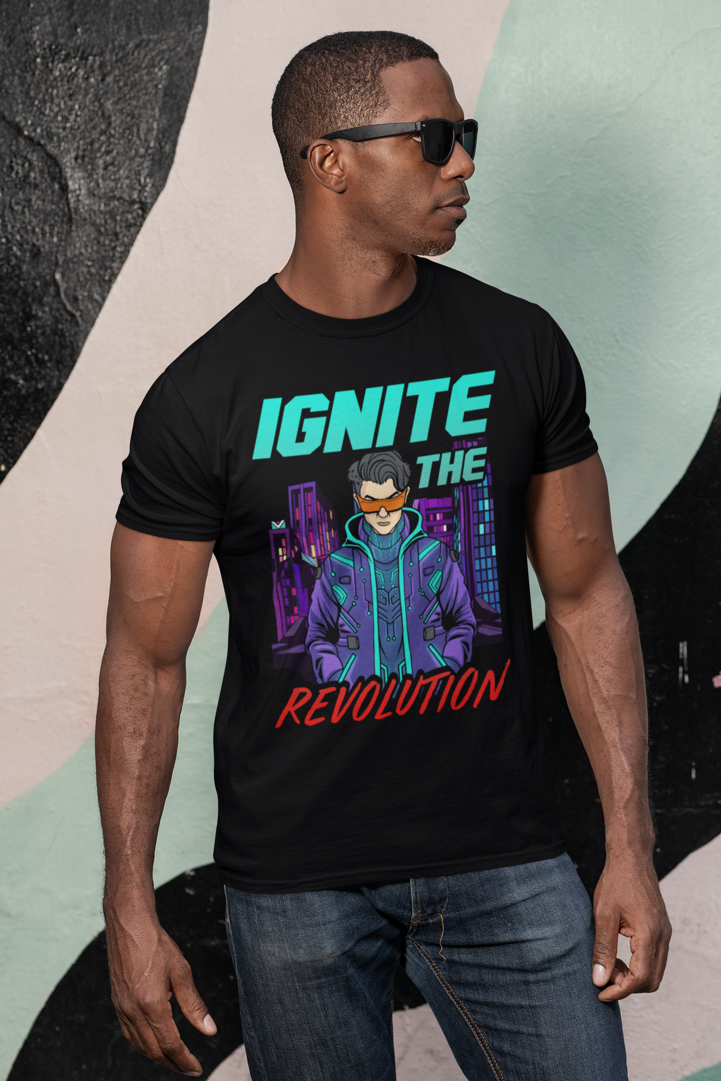 Cyberpunk Street Rebel - T-shirt