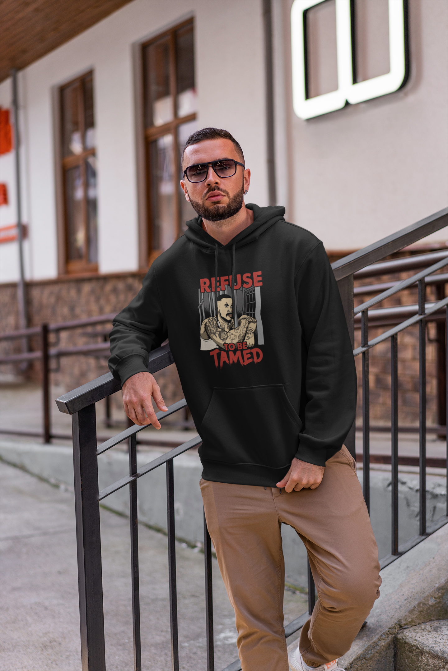 Tattooed Rebel Hooded Sweatshirt